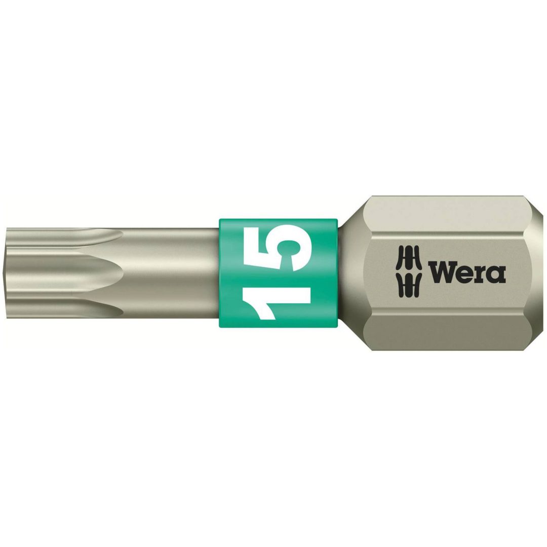 Bits för Torx-spår 3867/1 TS TX WERA BITS 3867/1 TS TX15X25MM