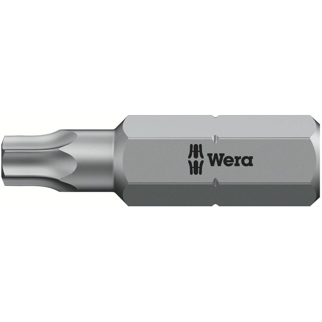 Bits för Torx-spår 867/1 Z BO WERA BITS TORX M.HÅL 867/1Z TX20