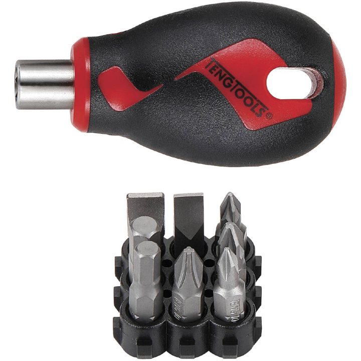 Bitsskruvmejsel med bits MD908N Teng Tools BITSSKRUVMEJSEL KORT 8 DELAR – bild 2