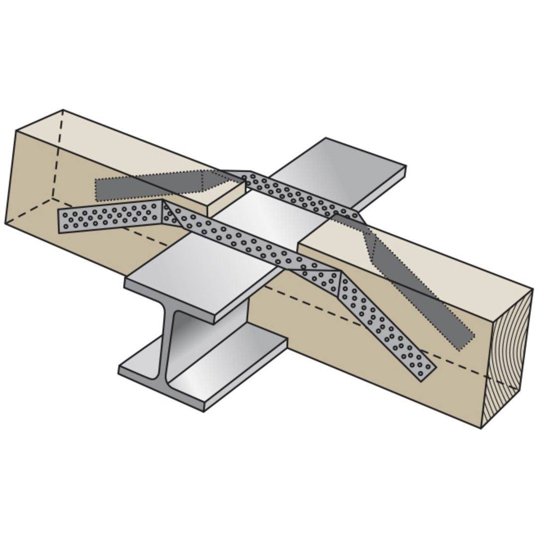 Bjälkstropp Js 40x800x2,0 FASTCC Dimension BxLxT 40x800x20 – bild 2