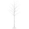 Björkträd med LED varmvit 128 LEDs vidaXL 220 cm – miniatyr 2
