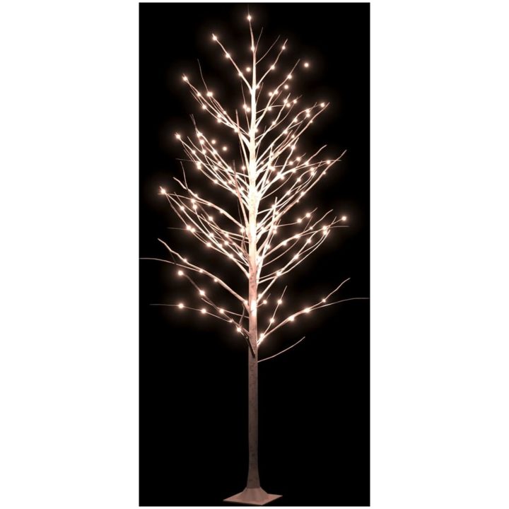 Björkträd med LED varmvit 240 LEDs vidaXL 300 cm – bild 3