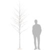 Björkträd med LED varmvit 240 LEDs vidaXL 300 cm – miniatyr 7