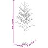 Björkträd med LED varmvit 240 LEDs vidaXL 300 cm – miniatyr 8