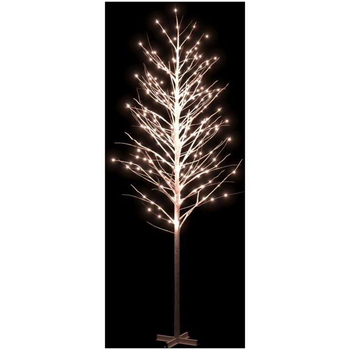 Björkträd med LED varmvit 672 LEDs vidaXL 400 cm – bild 3