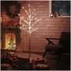 Björkträd med LED varmvit 72 LEDs vidaXL 150 cm – miniatyr 1