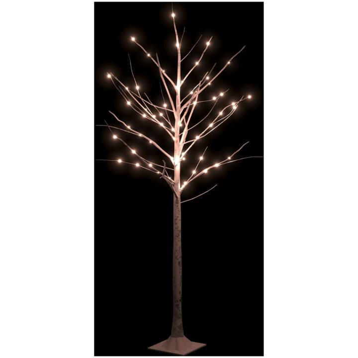 Björkträd med LED varmvit 96 LEDs vidaXL 180 cm – bild 3