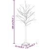 Björkträd med LED varmvit 96 LEDs vidaXL 180 cm – miniatyr 8