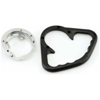 Black Edition Tank Handle Grip 4 Screws Black Kawasaki A-SIDER