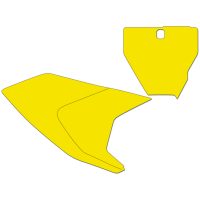 BLACKBIRD Number Plate Yellow Husqvarna TC/FC