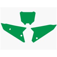 BLACKBIRD Plate Stickers Green Honda CRF450