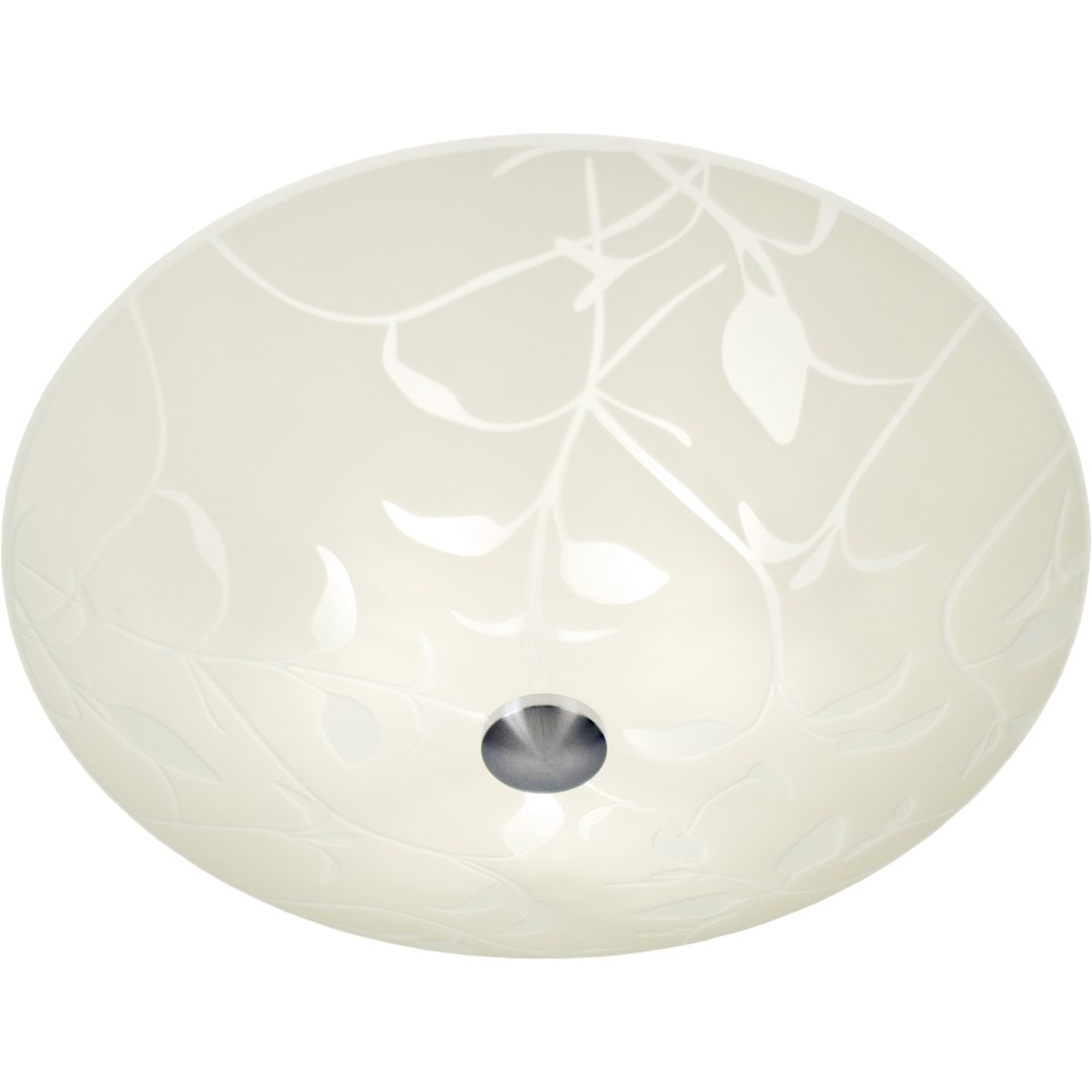 Bladverk Plafond 50cm, Vit/stål ANETA HOME Sockel E27 Vit /Stål
