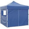 Blått hopfällbart tält 3 x 3 m med 4 väggar vidaXL – miniatyr 2
