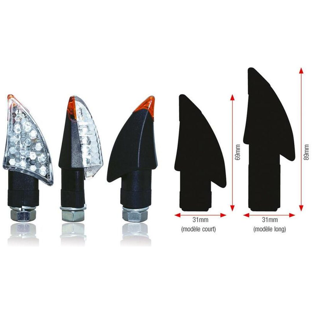 Blinkers Blade Led Kort Svart Universal BIHR Svart