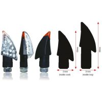 Blinkers Blade Led Kort Svart Universal BIHR