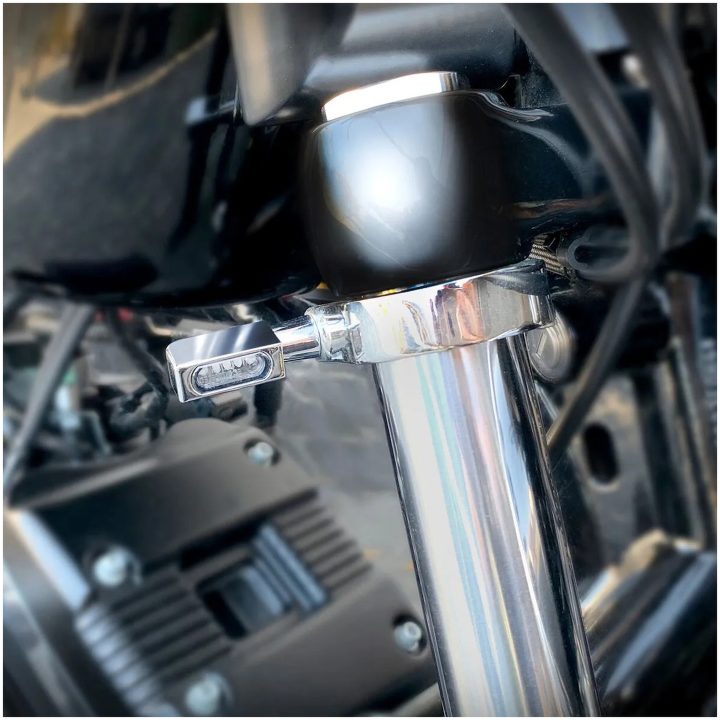 Blinkers Blokk-line Micro Led Krom HEINZ BIKES Blinkers – bild 2
