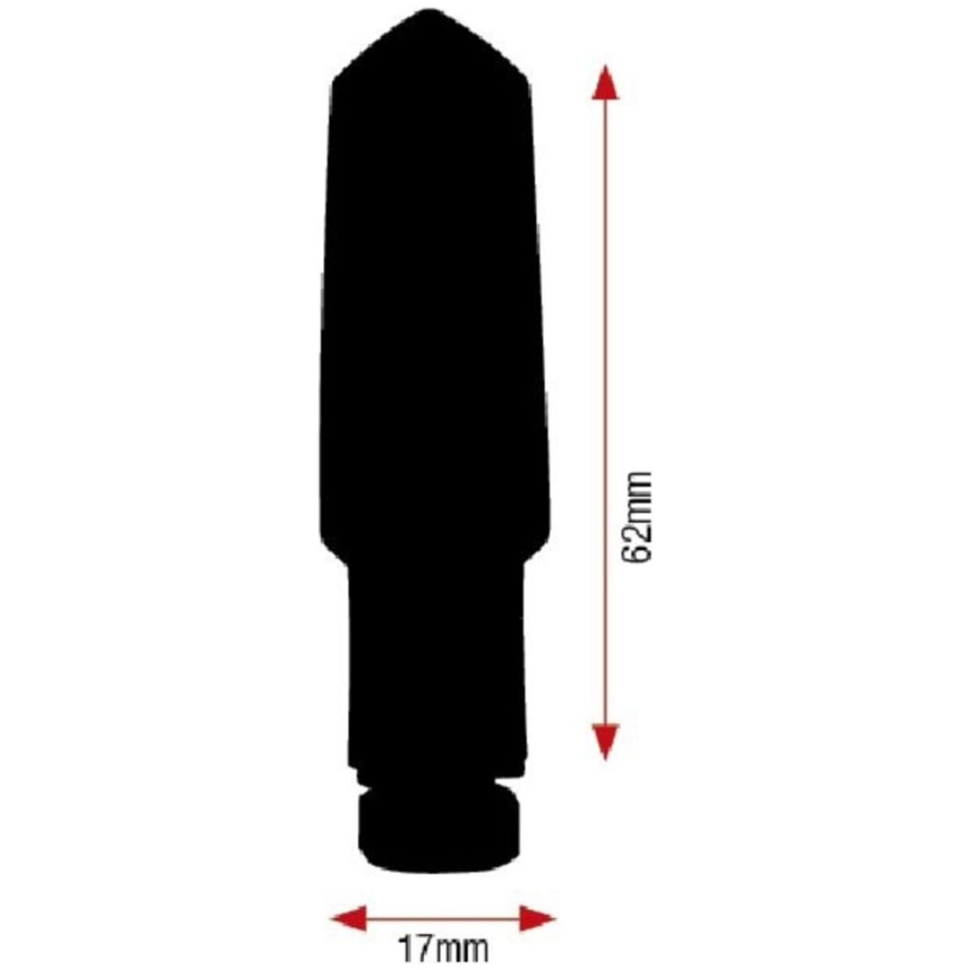 Blinkers Bud Led Svart Universal V PARTS Svart – bild 2