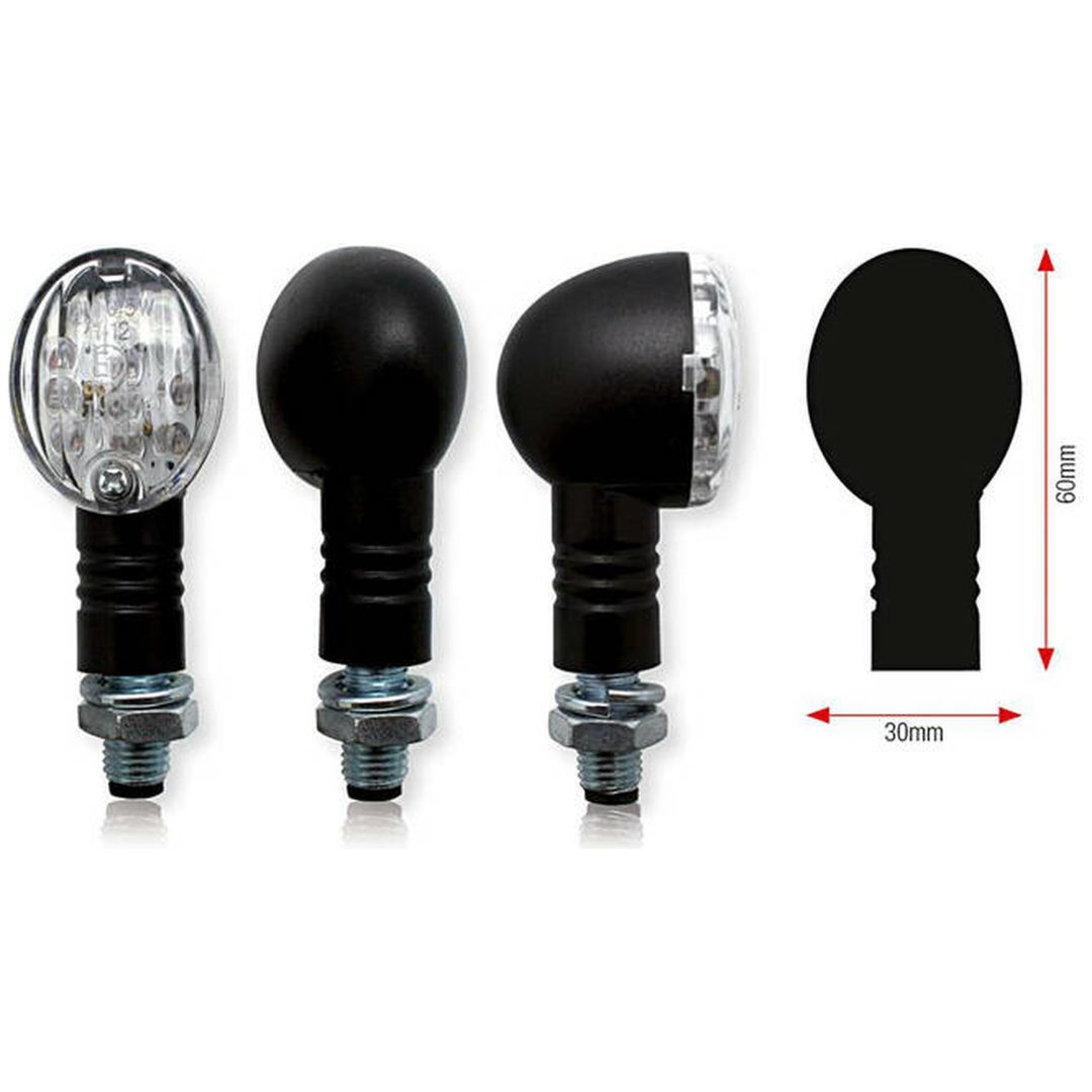 Blinkers Bullet Led Svart Universal BIHR Svart