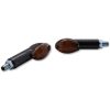 Blinkers Cateye Mini Glödlampa Kolfiber Rökt E-märkt HIGHSIDER – miniatyr 1