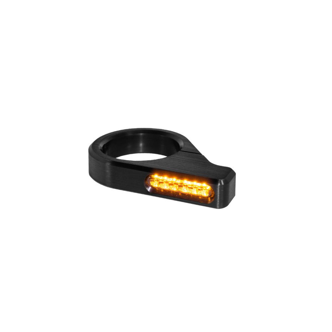 Blinkers Classic Gaffelben 47/49mm Heinz Bikes Svart / Par