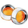 Blinkers Deep-dish Bezels With Lens For Bullet Rökfärgad/Krom KURYAKYN – miniatyr 3