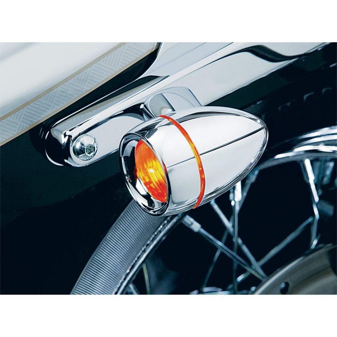 Blinkers Deep-dish Bezels With Lens For Bullet Rökfärgad/Krom KURYAKYN – bild 2