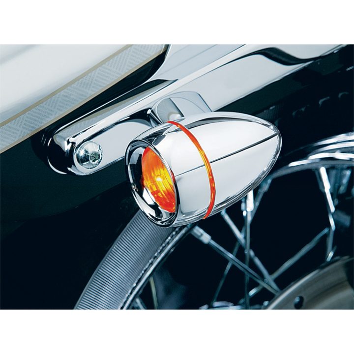 Blinkers Deep-dish Bezels With Lens For Bullet Rökfärgad/Krom KURYAKYN – bild 2