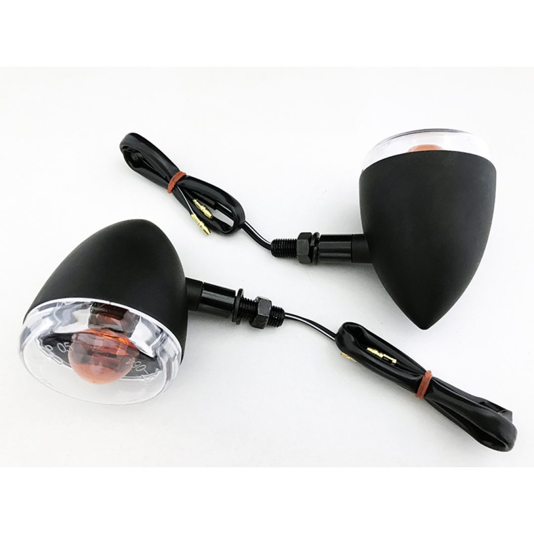 Blinkers E-marked Aluminium Kropp Klar/Svart K&S Technologies Blinkers