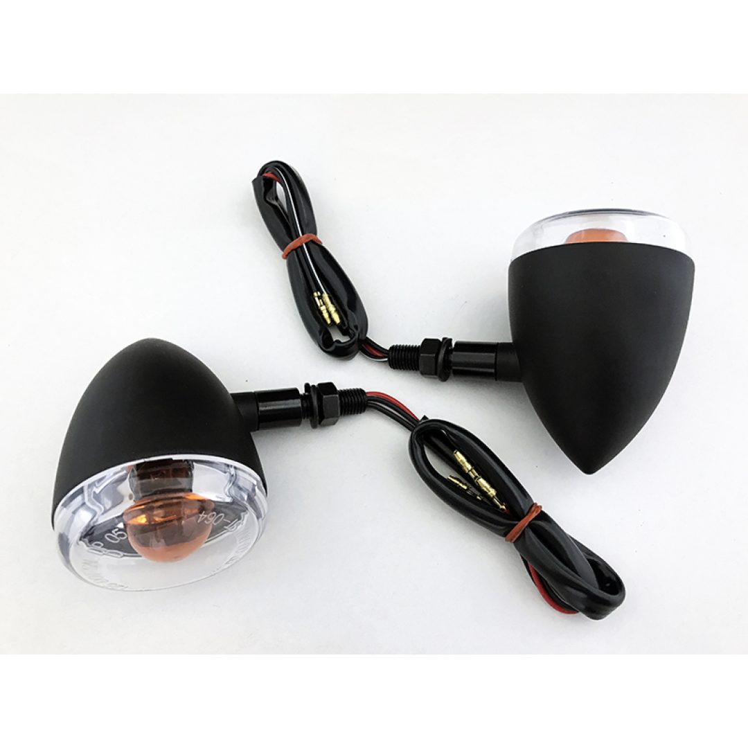 Blinkers E-marked Aluminium Svart/Klar K&S Technologies Blinkers