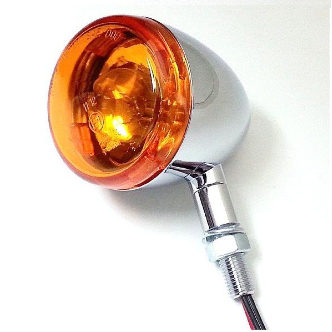 Blinkers E-marked Aluminiumkropp Orange/Krom K&S Technologies Blinkers