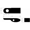 Blinkers Elyps 2-1 Unv Rökfärgad/Svart KODLIN MOTORCYCLE Blinkers – miniatyr 2