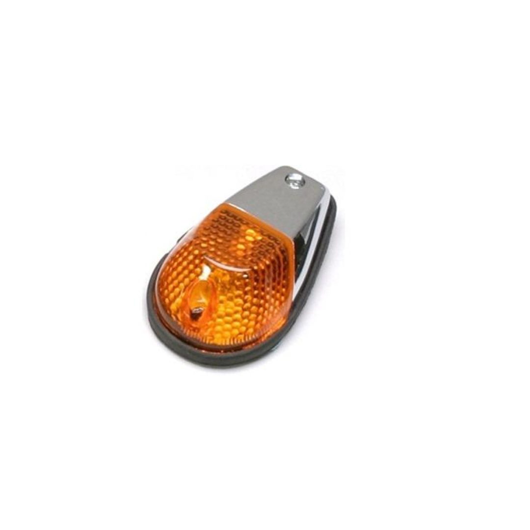 Blinkers Flush Mount Marker Lights Orange/Krom K+S TECHNOLOGIES MRKR FLSHMNT S/F CHR/AMB