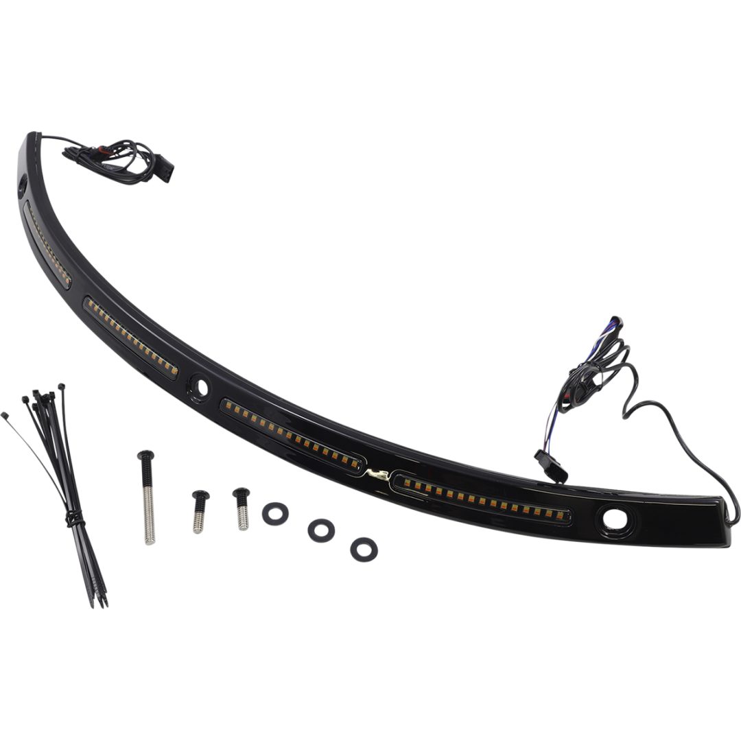 Blinkers Genesis® 4 Dynamisk Led Rökkvarts/Svart CUSTOM DYNAMICS Vindrutelist