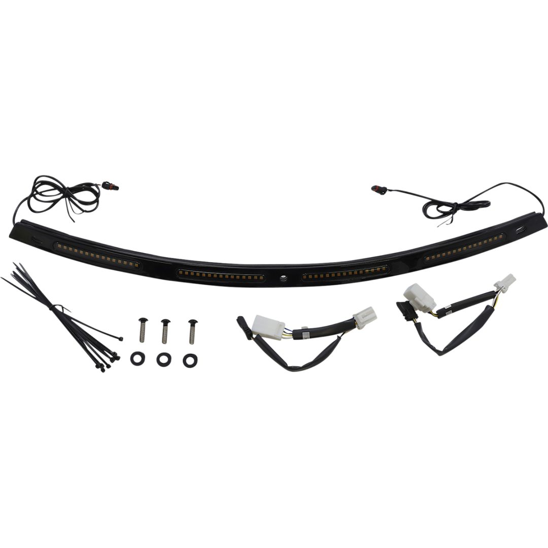 Blinkers Genesis® 4 Dynamisk Led Rökkvarts/Svart CUSTOM DYNAMICS Vindrutelist