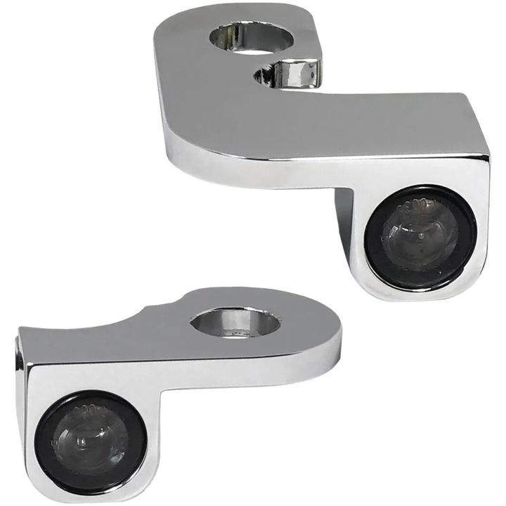 Blinkers Handtag Nano Serien Bärnstensfärgad/Klar/Krom HEINZ BIKES Blinkers – bild 4