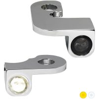 Blinkers Handtag Nano Serien Bärnstensfärgad/Klar/Krom HEINZ BIKES