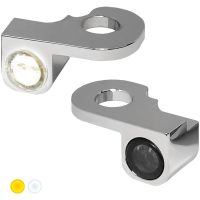 Blinkers Handtagsmonterade Nano Serien Bärnstensfärgad/Klar/Krom HEINZ BIKES