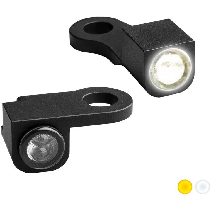 Blinkers Handtagsmonterade Nano Serien Bärnstensfärgad/Klar/Svart HEINZ BIKES Blinkers