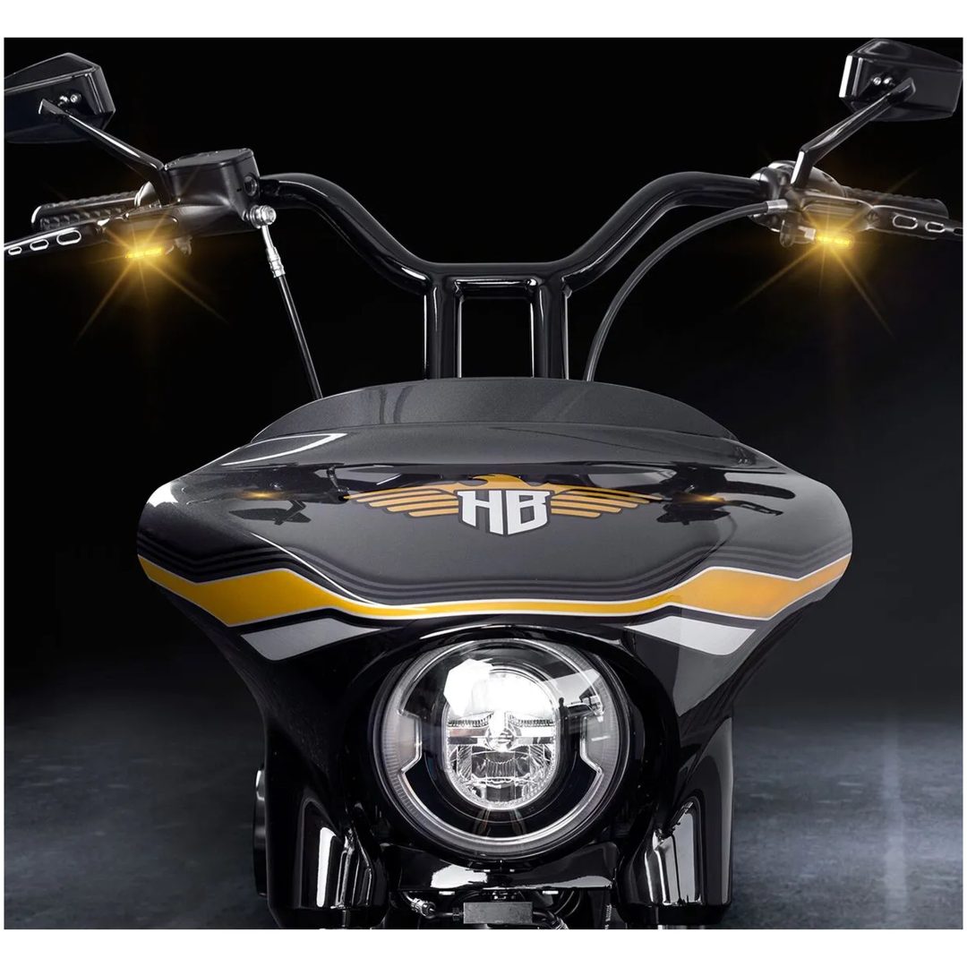 Blinkers LED Styre Svart/Klar HEINZ BIKES – bild 3