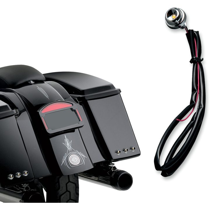 Blinkers Lucifer Lights Klar/Krom CYCLE VISIONS LIGHT LUCIFER RED CHR – bild 2