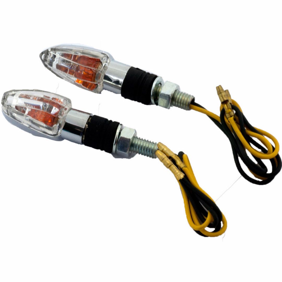 Blinkers Mini Arrow E-Godkända Chrome Hyper Par