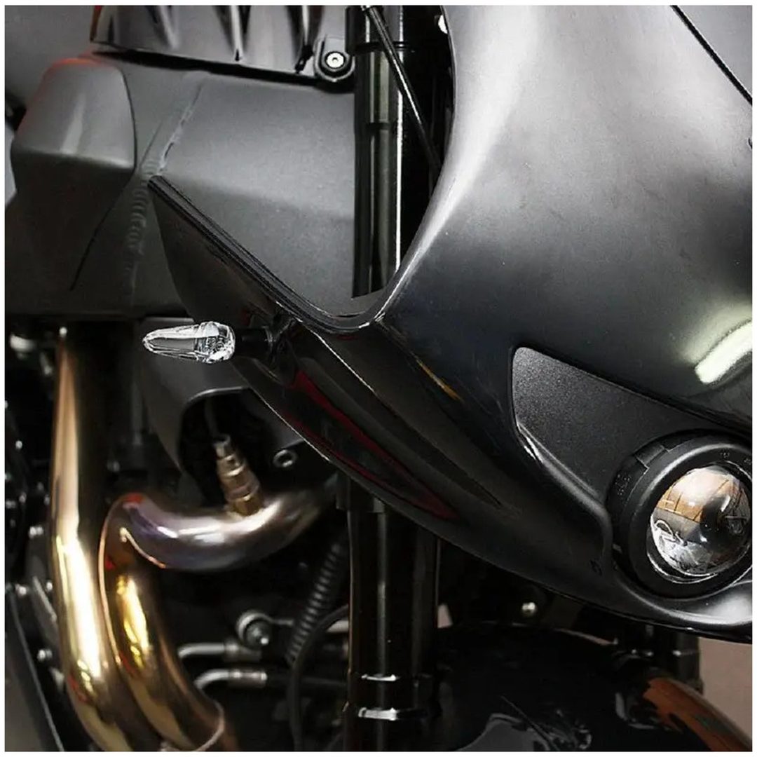 Blinkers Mo-blaze Ice Klar/Svart/Anodiserad MOTOGADGET Blinkers – bild 5