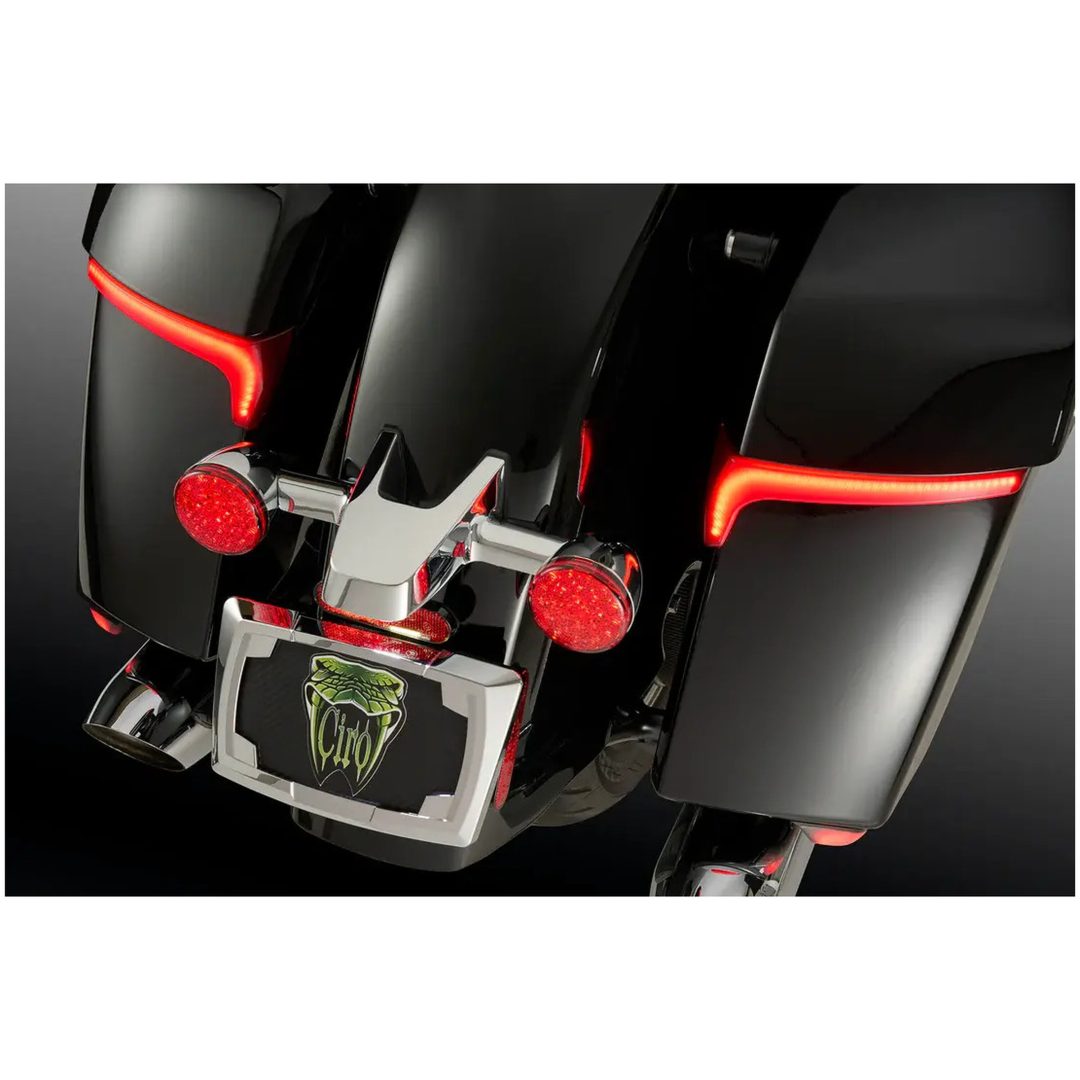 Blinkers Och Lampor Saddlebag Red Lens Röd CIRO Sadelväska lampa – bild 3