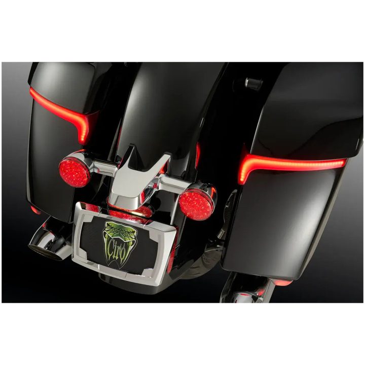 Blinkers Och Lampor Saddlebag Red Lens Röd CIRO Sadelväska lampa – bild 3