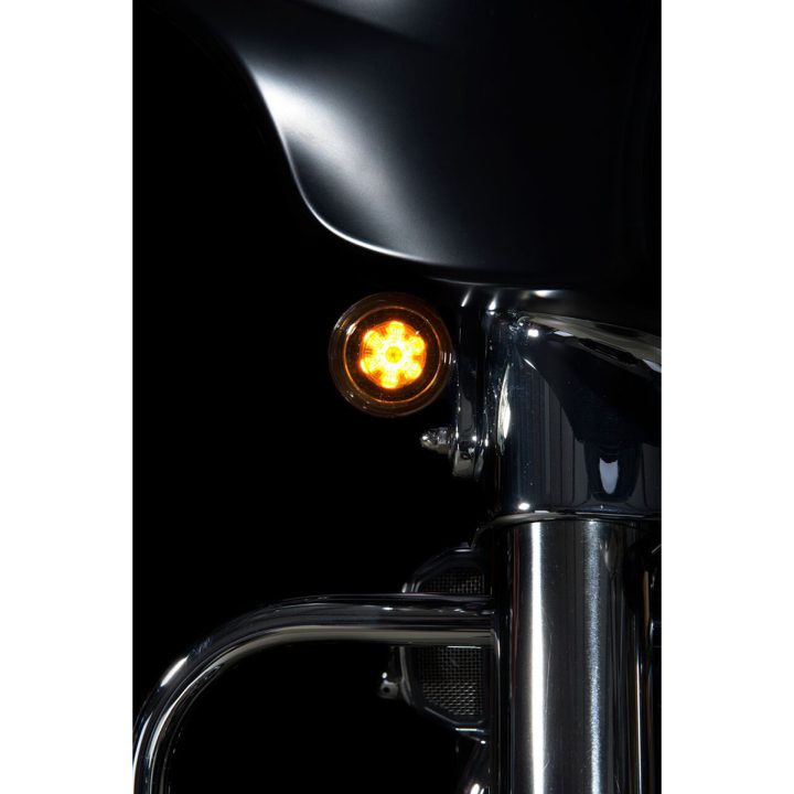 Blinkers Probeam® Amber/White Dynamic Ringz™ Klar CUSTOM DYNAMICS Blinkersenhet – bild 2