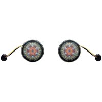 Blinkers Probeam® Amber/White Dynamic Ringz™ Klar/Rökfärgad CUSTOM DYNAMICS