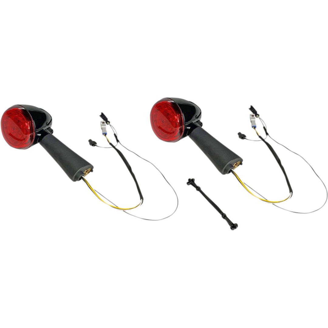 Blinkers Probeam® Röd Ring Led Röd/Svart CUSTOM DYNAMICS Blinkersenhet