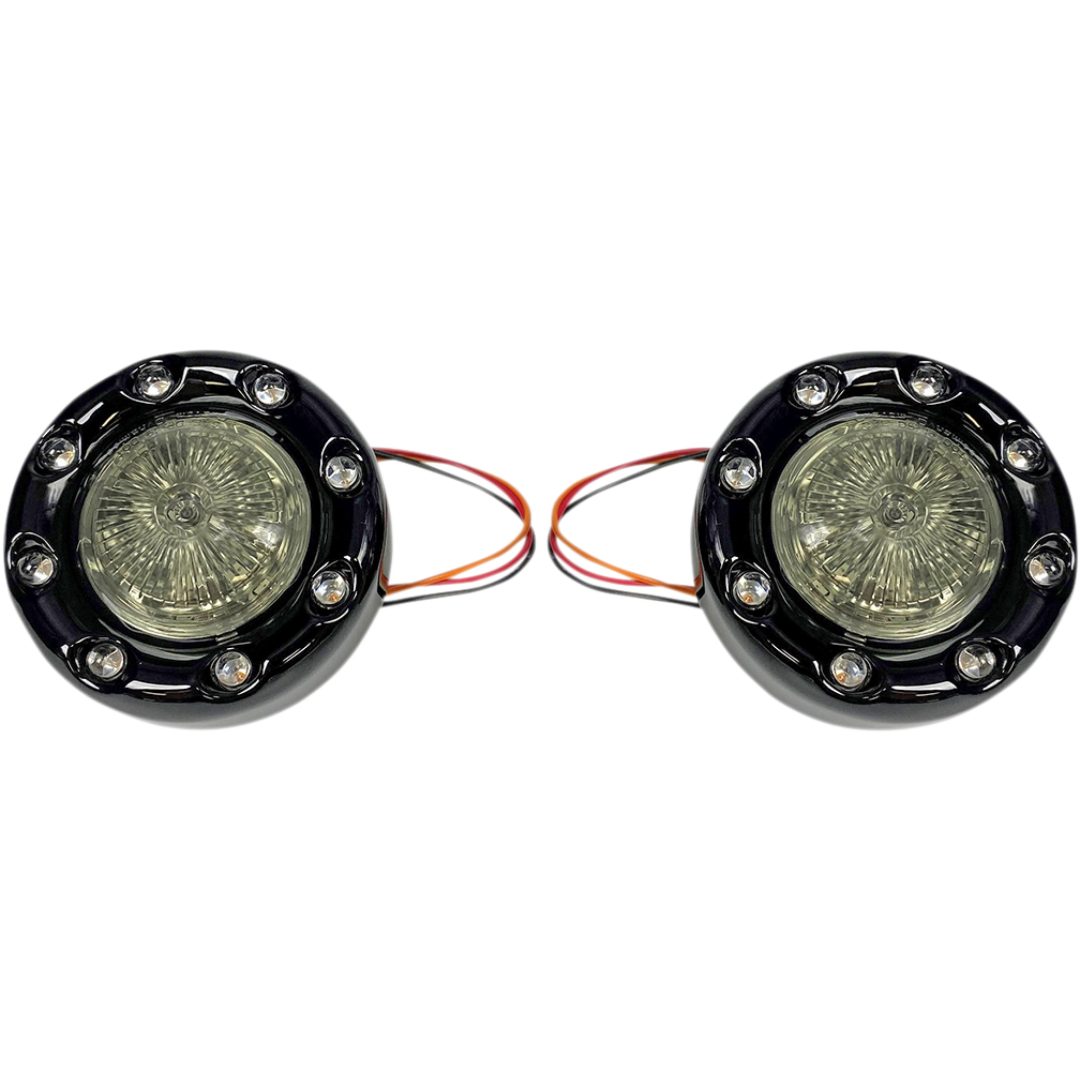 Blinkers Signal Bllt 1157 Svart/Röd CUSTOM DYNAMICS Blinkers – bild 3