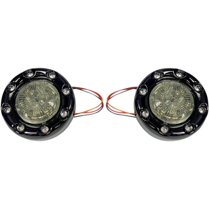 Blinkers Signal Bllt 1157 Svart/Röd CUSTOM DYNAMICS Blinkers – bild 3