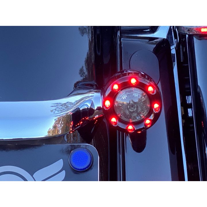 Blinkers Signal Bllt 1157 Svart/Röd CUSTOM DYNAMICS Blinkers – bild 2